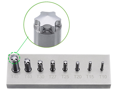 Solid Carbide 6-Lobe Punch Pin